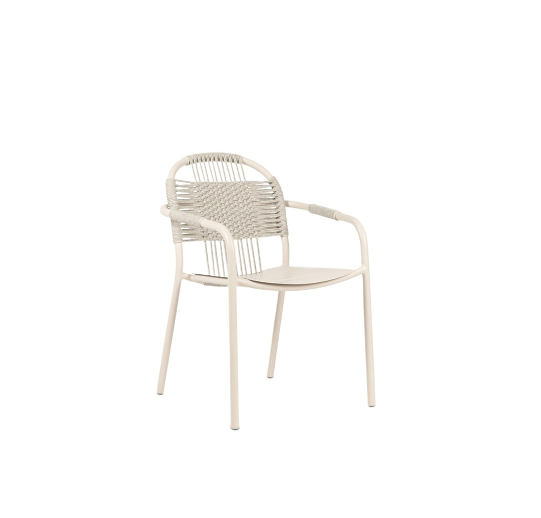 Cleo Dining Armchair | Dune White