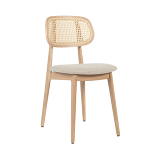 Titus Dining Chair | Naturel Oak Boucle