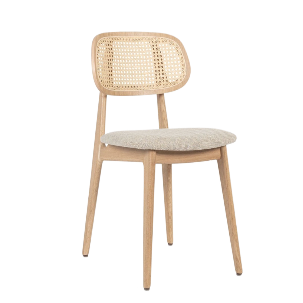 Titus Dining Chair | Naturel Oak Boucle