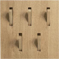 Utilitile Square Hooks | Natural Oak