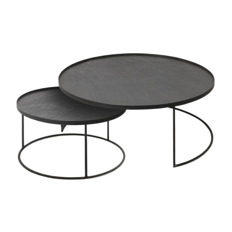 Round Tray Coffee Table Set | Large XL